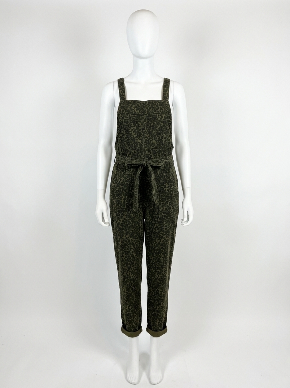 NEW HAPTICS everyday adventure barrel overalls in leopard